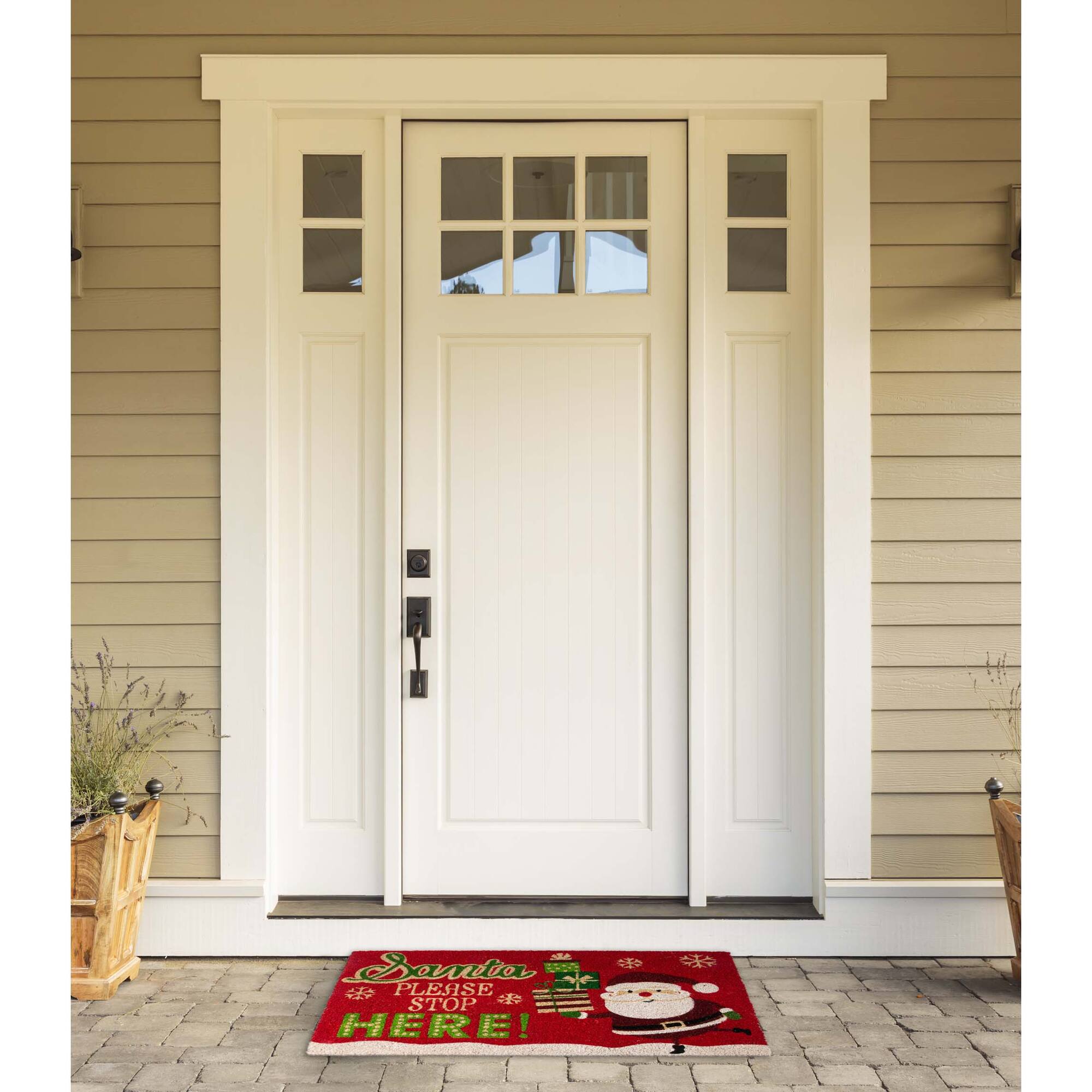 DII® Santa Please Stop Here Doormat